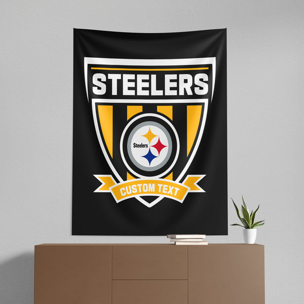 NFL Pittsburgh Steelers Allegiance Personalized Wall Hanging 50x60 Inches