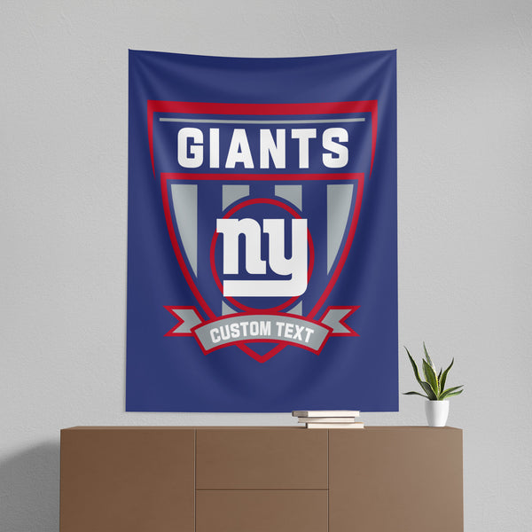 NFL New York Giants Allegiance Personalized Wall Hanging 50x60 Inches