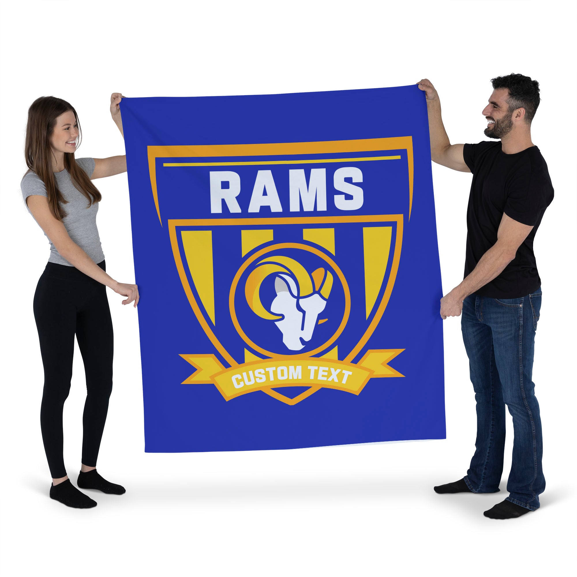 NFL Los Angeles Rams Allegiance Personalized Wall Hanging 50x60 Inches