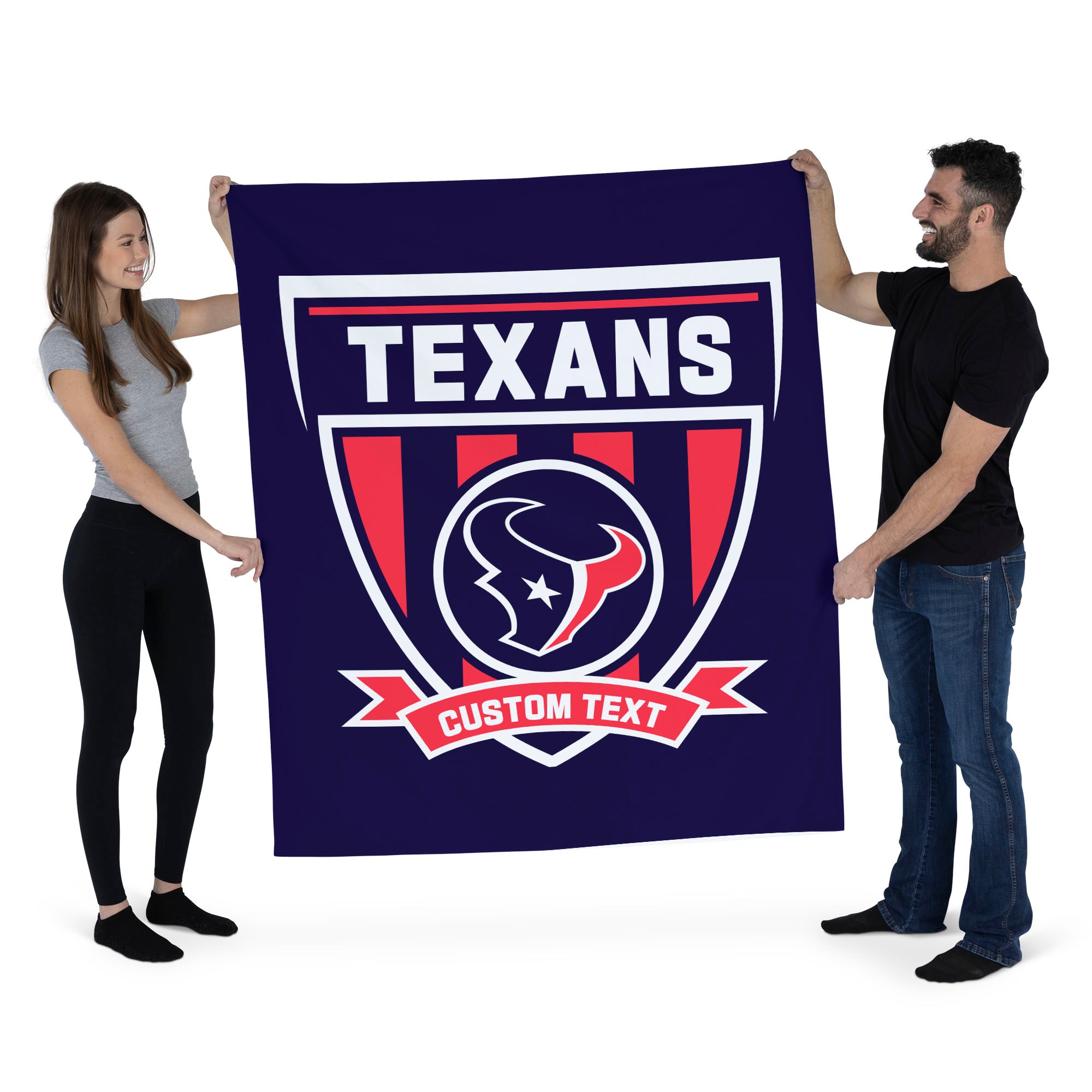 NFL Houston Texans Allegiance Personalized Wall Hanging 50x60 Inches