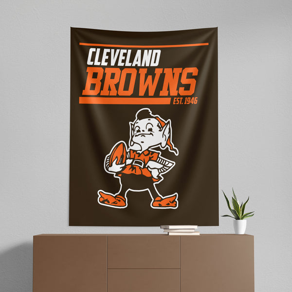 Cleveland Browns NFL 40 YD Dash Legacy Wall Hanging 50x60 Inches