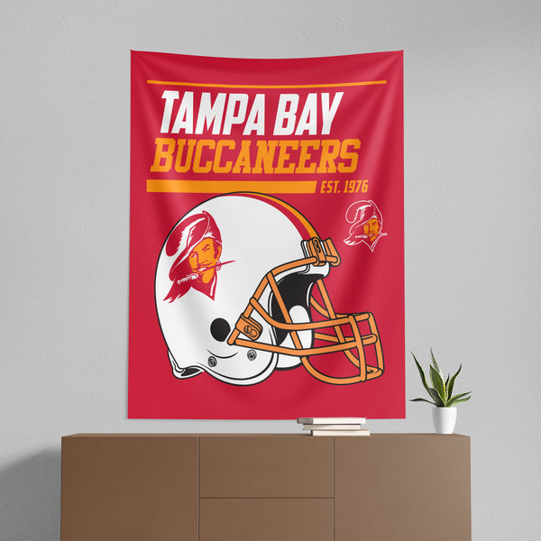 Tampa Bay Buccaneers NFL 40 YD Dash Legacy Wall Hanging 50x60 Inches