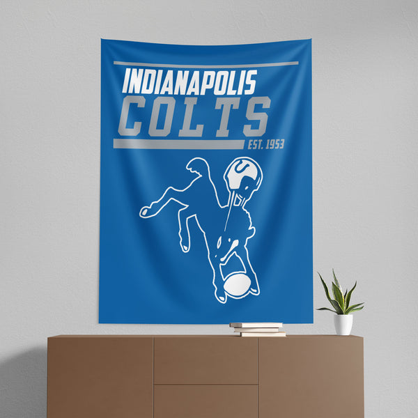Indianapolis Colts NFL 40 YD Dash Legacy Wall Hanging 50x60 Inches