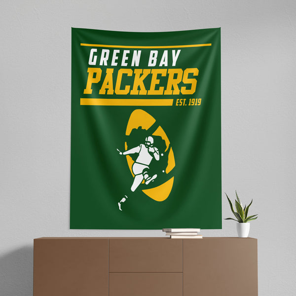 Green Bay Packers NFL 40 YD Dash Legacy Wall Hanging 50x60 Inches