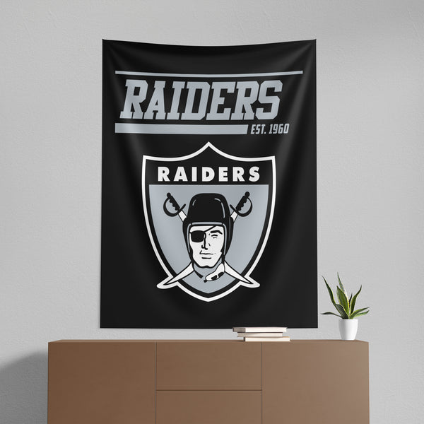 Las Vegas Raiders NFL 40 YD Dash Legacy Wall Hanging 50x60 Inches
