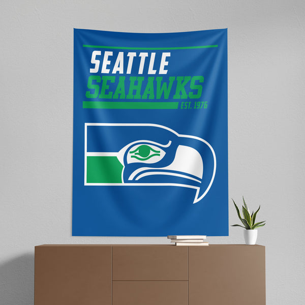Seattle Seahawks NFL 40 YD Dash Legacy Wall Hanging 50x60 Inches