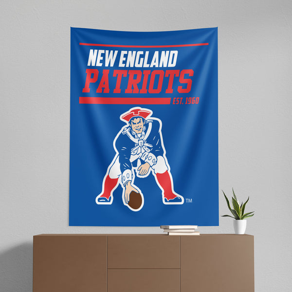 New England Patriots NFL 40 YD Dash Legacy Wall Hanging 50x60 Inches