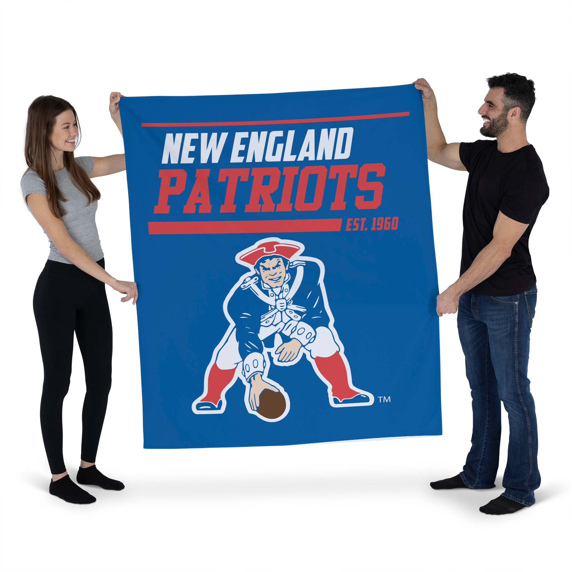 Coperta NFL New England Patriots 150x200cm - Plaid In Poliestere Wellsoft Per Tifosi - Foto 6