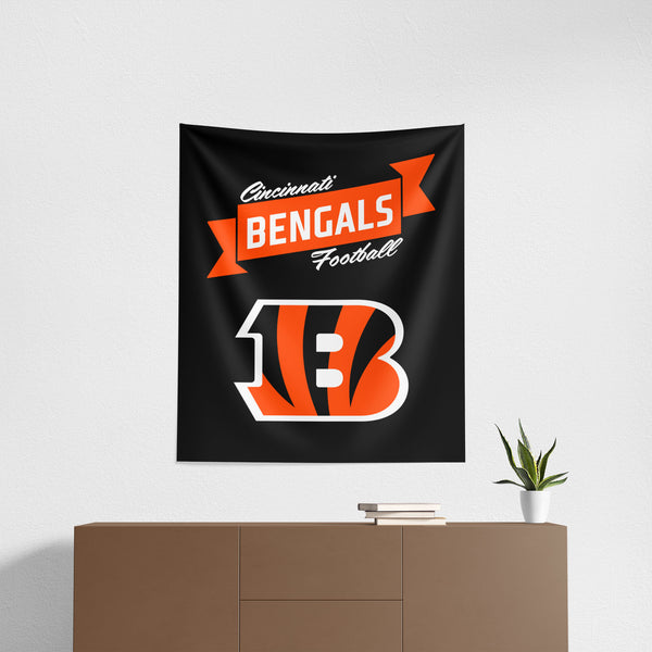 NFL Cincinnati Bengals Premium Wall Hanging 34 x 40 Inches