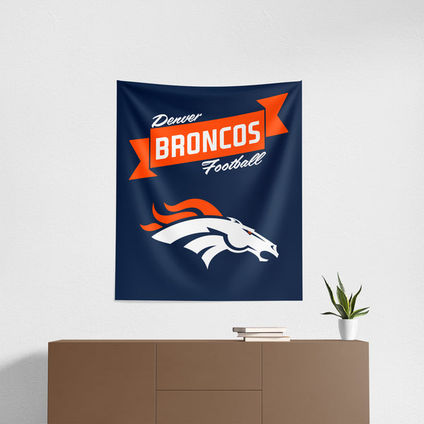 NFL Denver Broncos Premium Wall Hanging 34 x 40 Inches