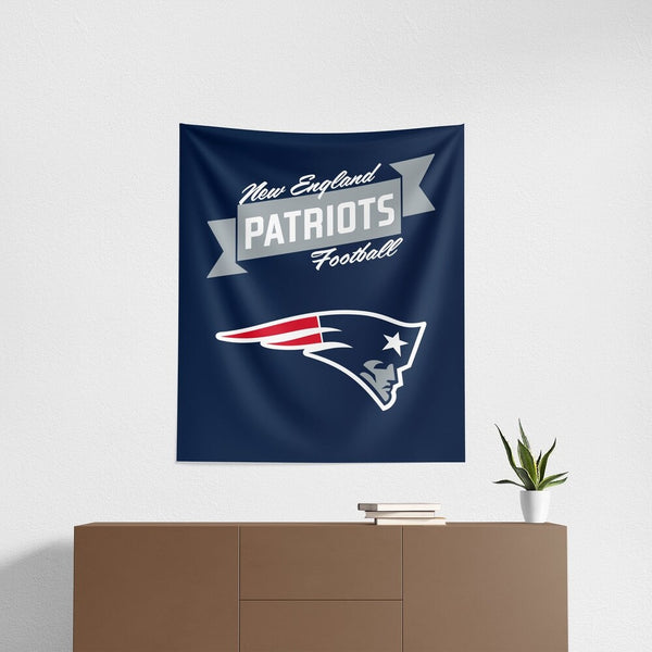 NFL New England Patriots Premium Wall Hanging 34 x 40 Inches