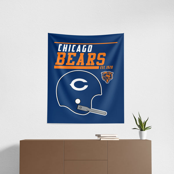 NFL Chicago Bears 40 Yard Dash Legacy Wall Hanging 34x40 Inches