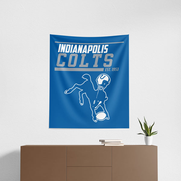 NFL Indianapolis Colts 40 YD Dash Legacy Wall Hanging 34 x 40 Inches