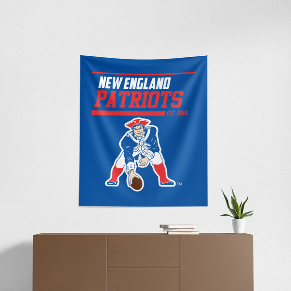 NFL New England Patriots 40 YD Dash Legacy Wall Hanging 34 x 40 Inches