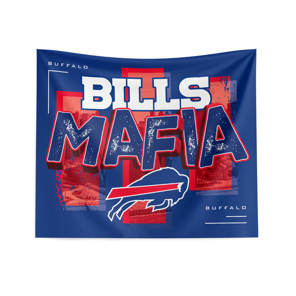 NFL Bills Mafia City Movement Wall Hanging 34x40 inches