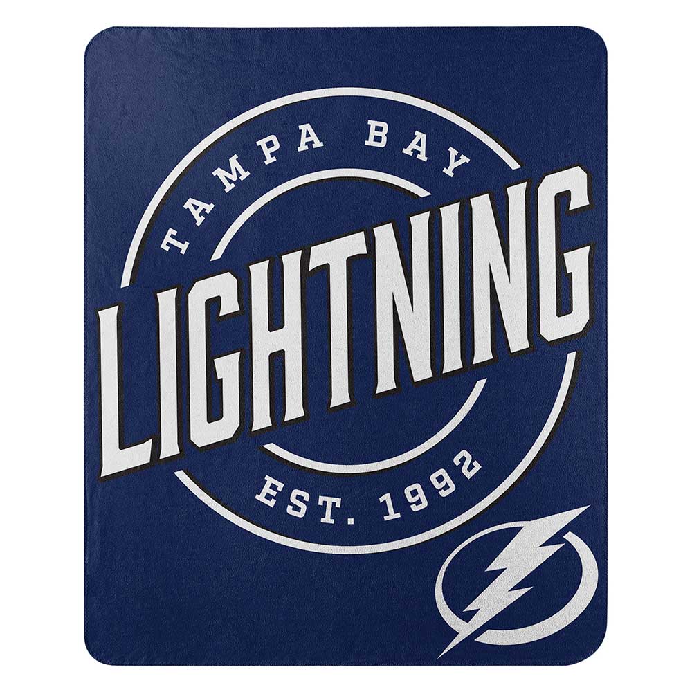 NHL Tampa Bay Lightning Campaign Fleece Throw Blanket 50x60 Inches