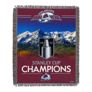 NHL Colorado Avalanche Home Ice Advantage Woven Tapestry Wall Hanging 48x60 Inches
