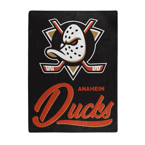NHL Anaheim Ducks Signature Raschel Throw Blanket 50x60 Inches