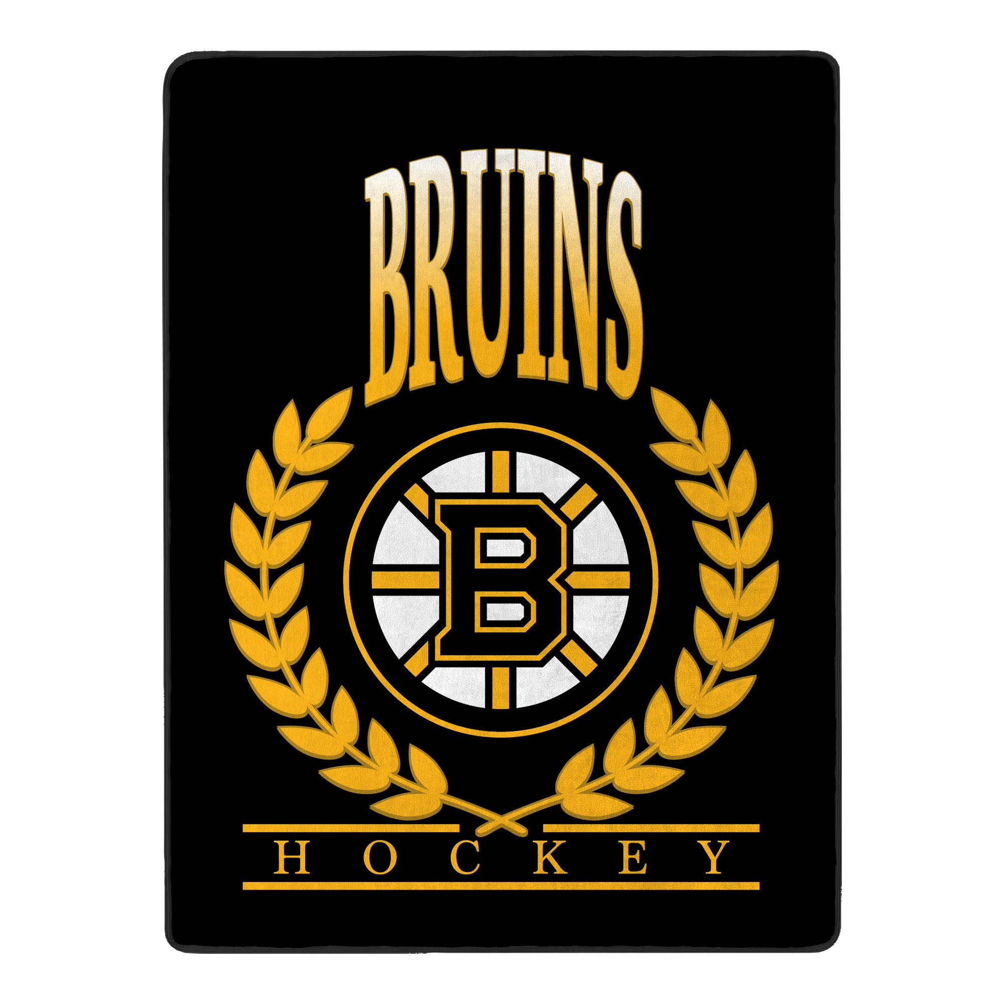 Boston Bruins NHL Plateau Silk Touch Throw Blanket 46X60 Inches