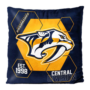 NHL Nashville Predators Connector Double Sided Velvet Pillow 16 x 16 Inches