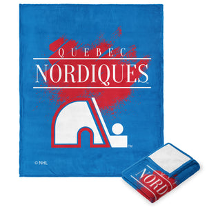 NHL Quebec Nordiques Vintage Silk Touch Throw Blanket 50x60 Inches