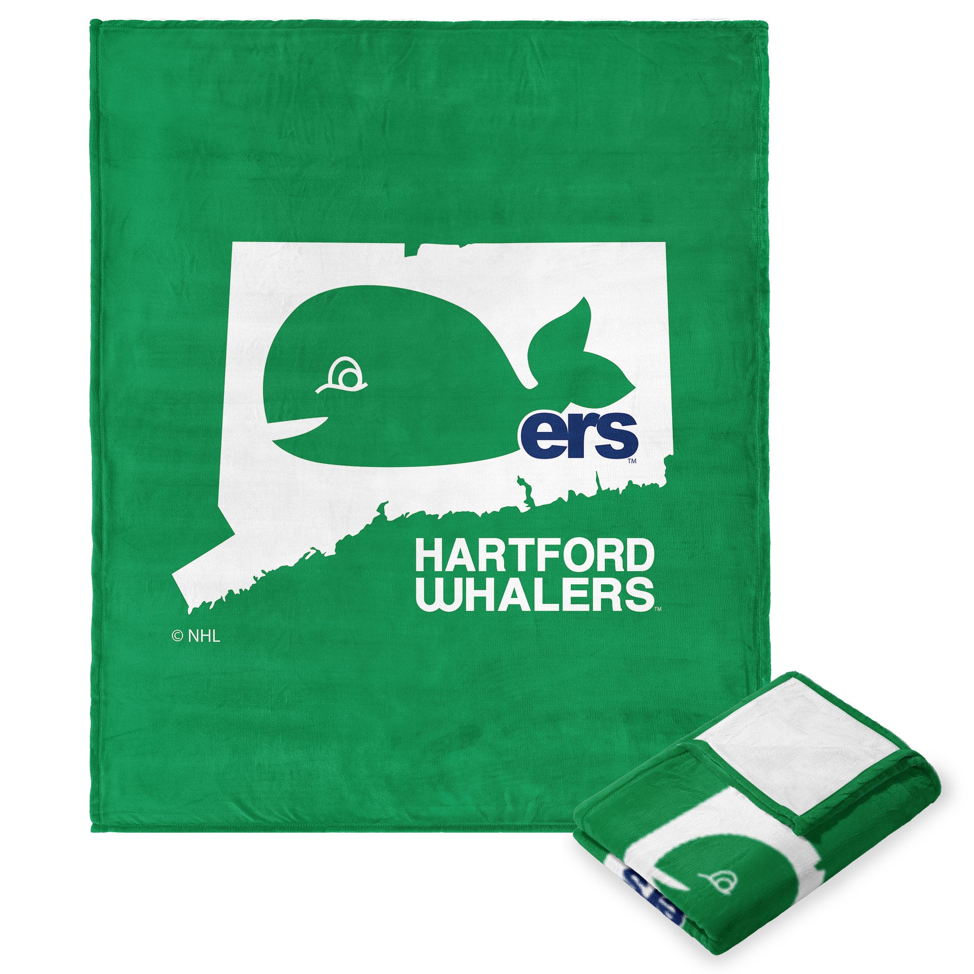 Hartford Whalers NHL State Locale Silk Touch Throw Blanket 50X60 Inches