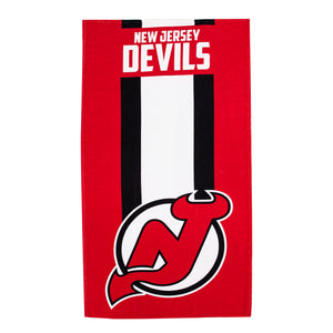NHL New Jersey Devils Zone Read Beach Towel 30x60 inches