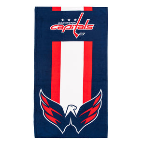 NHL Washington Capitals Zone Read Beach Towel 30x60 inches