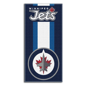 NHL Winnipeg Jets Zone Read Beach Towel 30x60 inches