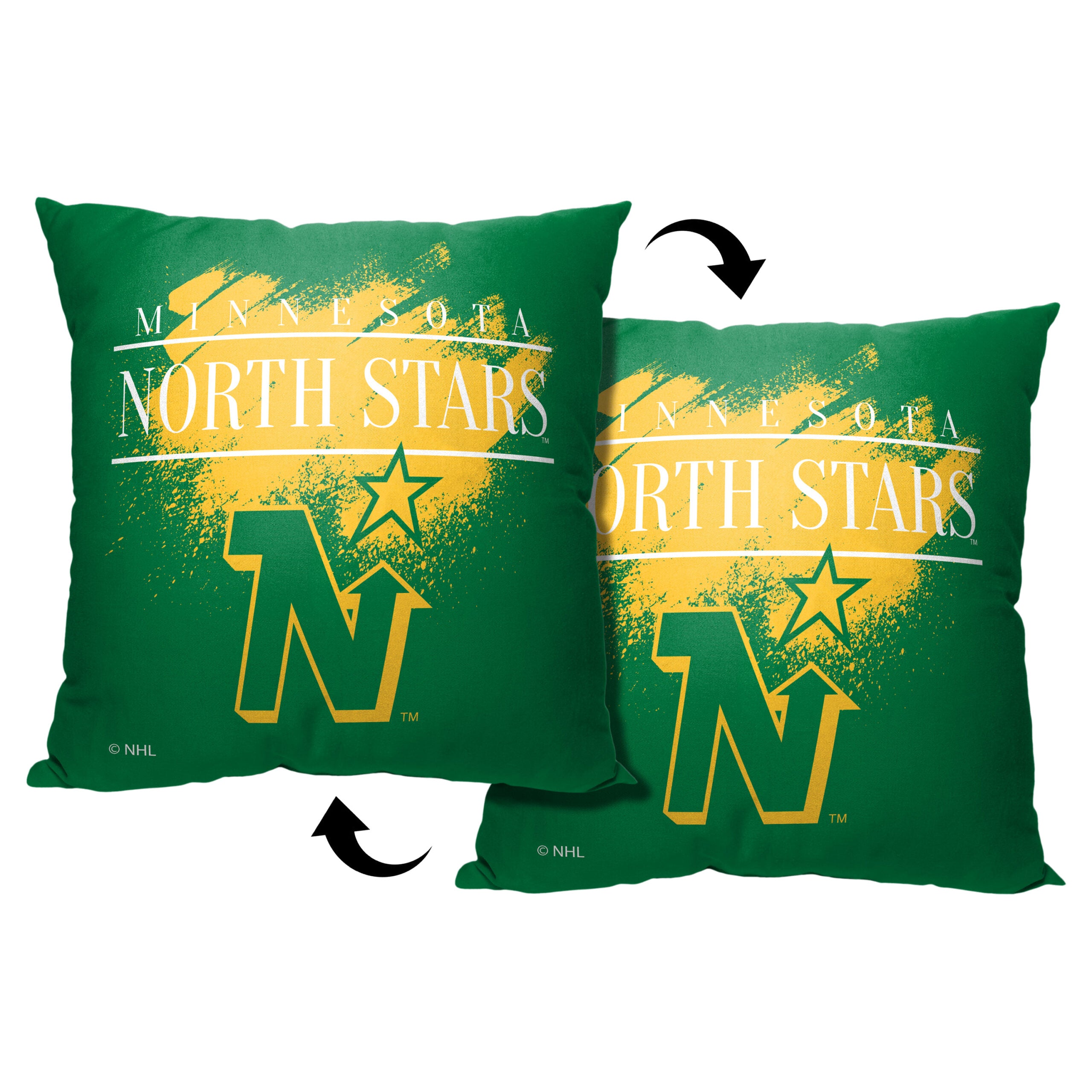 NHL Minnesota North Stars Vintage Throw Pillow 18x18 Inches