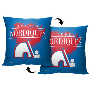 NHL Quebec Nordiques Vintage Throw Pillow 18x18 Inches