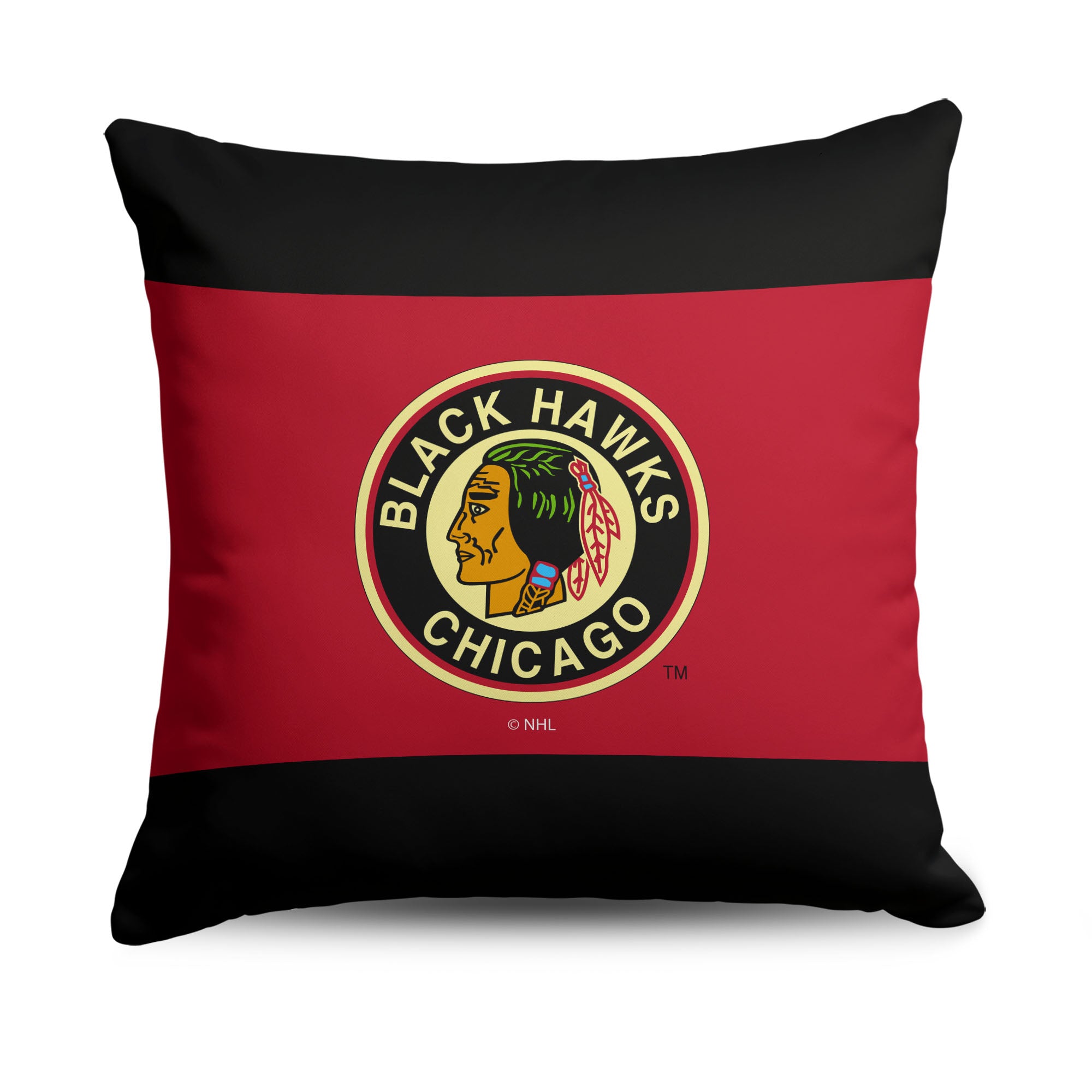 Chicago Blackhawks NHL Vintage Logo Throw Pillow 18X18