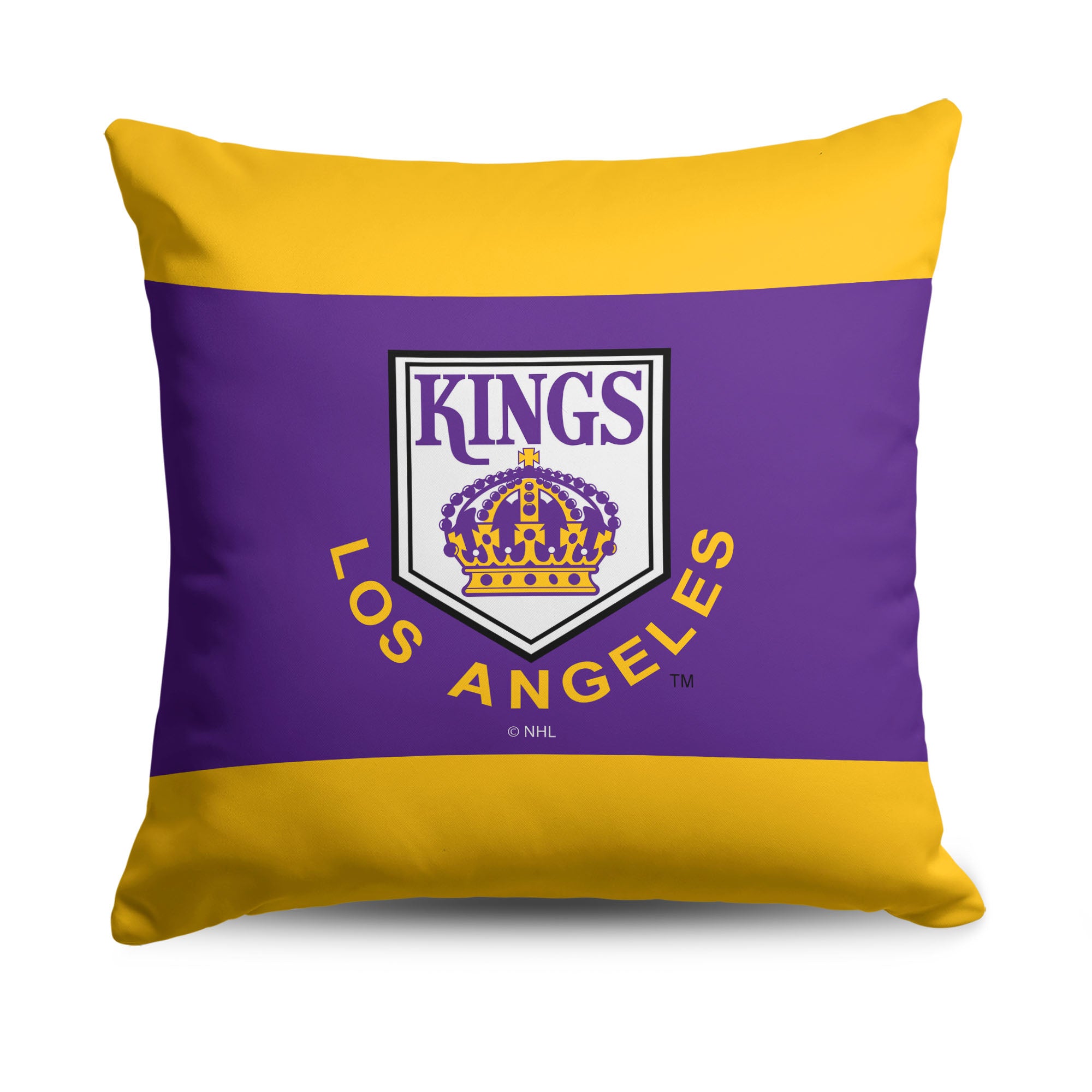 Los Angeles Kings NHL Vintage Logo Throw Pillow 18X18