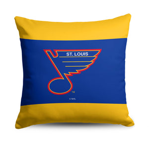 St. Louis Blues NHL Vintage Logo Throw Pillow 18X18