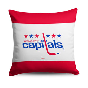 Washington Capitals NHL Vintage Logo Throw Pillow 18X18