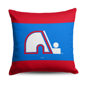 Quebec Nordiques NHL Vintage Logo Throw Pillow 18X18