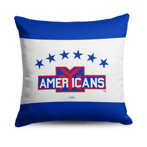 New York Americans NHL Vintage Logo Throw Pillow 18X18