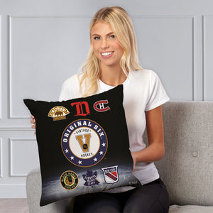 NHL First Six First Six Throw Pillow 18x18 Inches