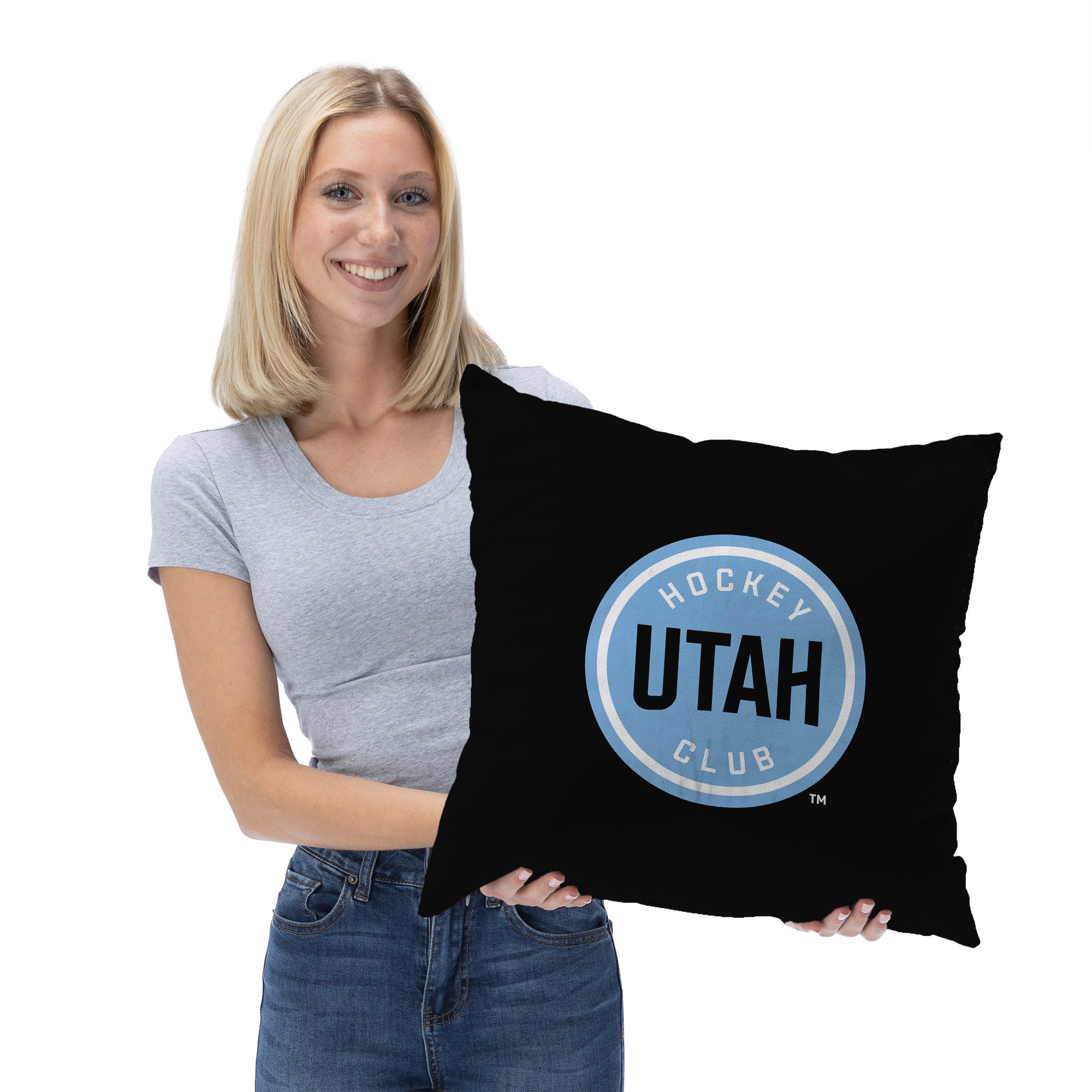 Utah Hockey Club NHL Circular Throw Pillow 18X18