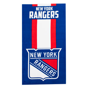 NHL New York Rangers Zone Read Beach Towel 30x60 inches