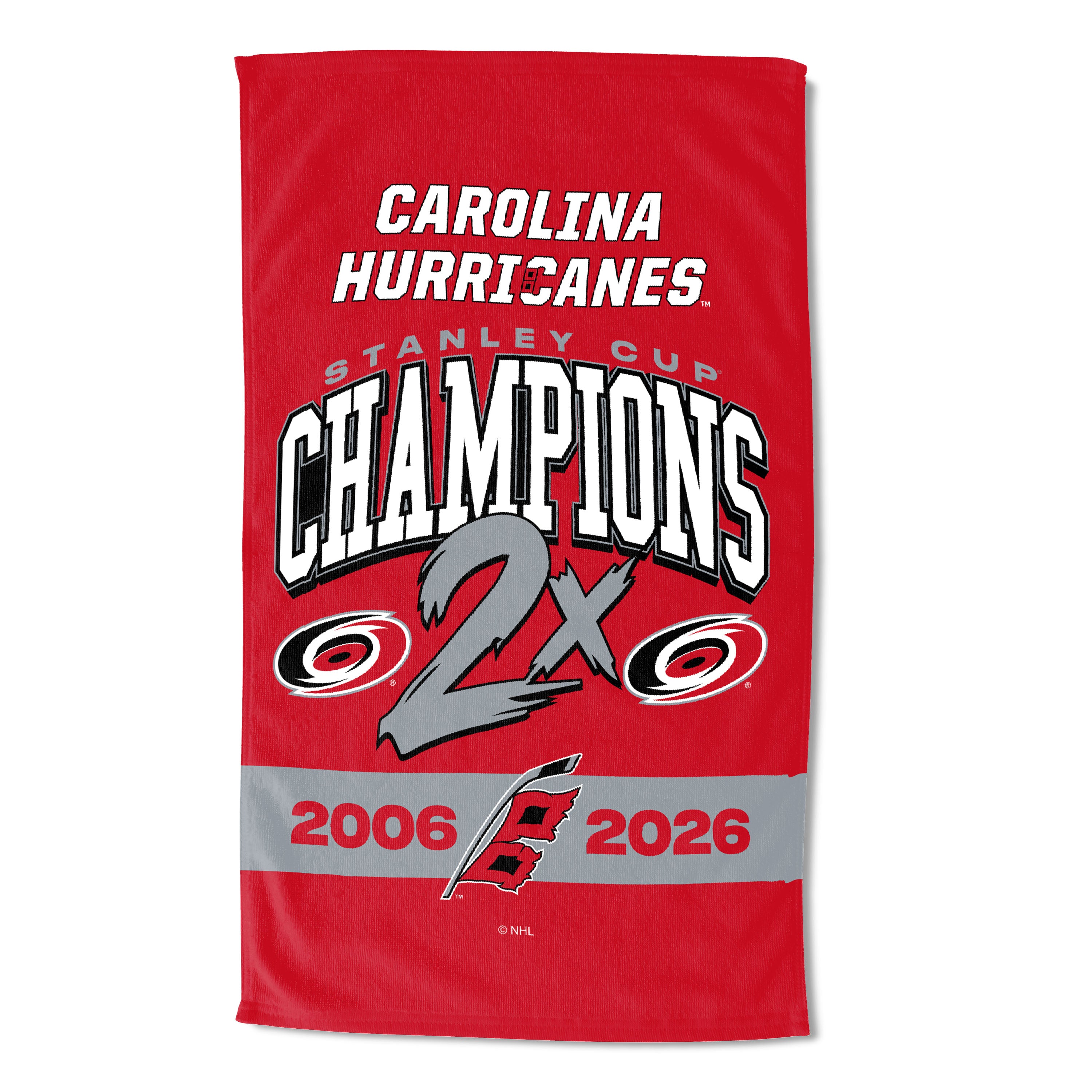 Carolina Hurricanes 2026 NHL Stanley Cup Champions Rocker Sand Free Beach Towel 35x60 inches