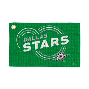 Dallas Stars NHL Droplets Waffle Fan Towel 16x25 inches