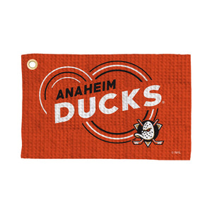Anaheim Ducks NHL Droplets Waffle Fan Towel 16x25 inches