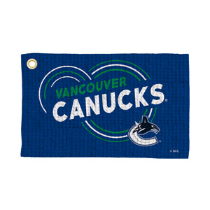 Vancouver Canucks NHL Droplets Waffle Fan Towel 16x25 inches