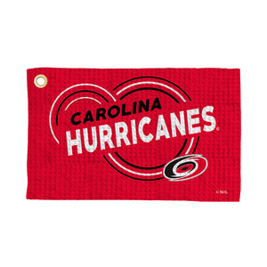 Carolina Hurricanes NHL Droplets Waffle Fan Towel 16x25 inches