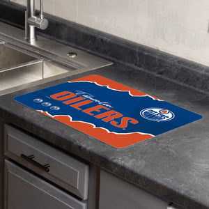 NHL Edmonton Oilers Torn Small Mat 15×20 inches