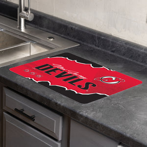 NHL New Jersey Devils Torn Small Mat 15×20 inches