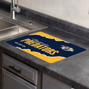 NHL Nashville Predators Torn Small Mat 15×20 inches