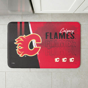 NHL Calgary Flames Painterly Floor Mat 18×30 inches