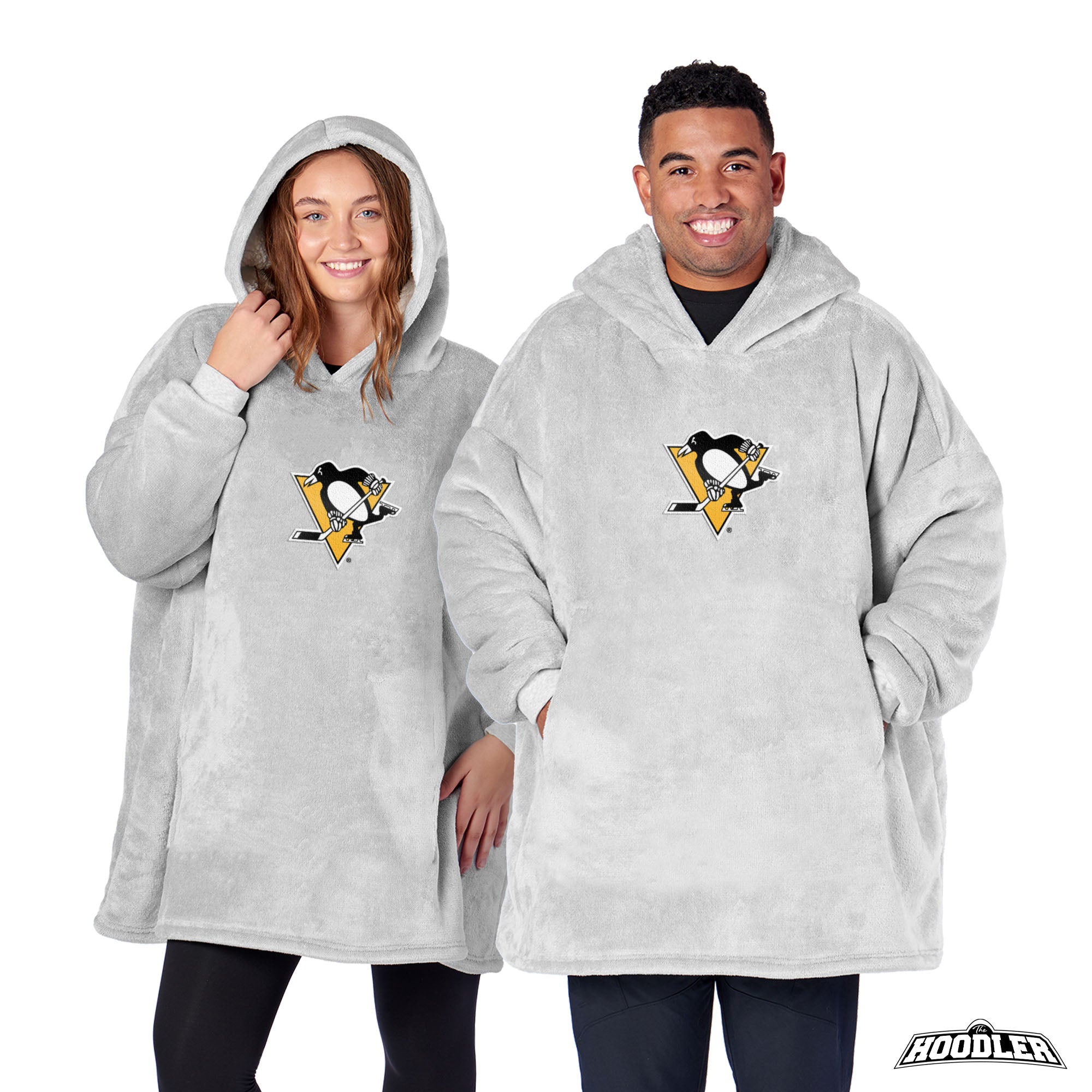 Pittsburgh Penguins NHL Heather Grey Hoodler Pullover